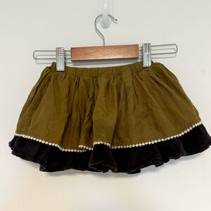Adorable Scandi Girls Layered Mini Skirt